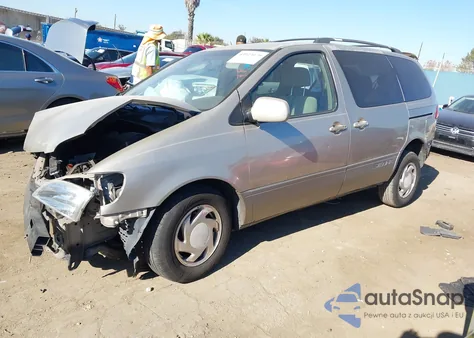 2002 Toyota Sienna Le z USA, uszkodzony, nr VIN 4T3ZF13C32U435563